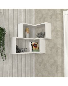 HANAH HOME Zidna polica Bulut, bela