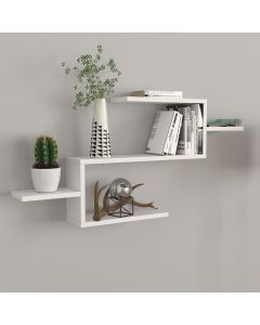 HANAH HOME Polica za knjige Twist, bela - 756FRN3601