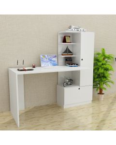 HANAH HOME Radni sa policama Merinos, bela