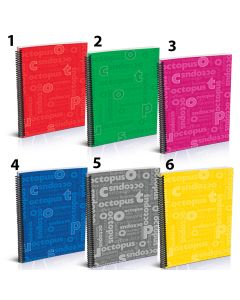 Sveska a4 spirala sitni karo 80lista octopus unl-0565 - 75762
