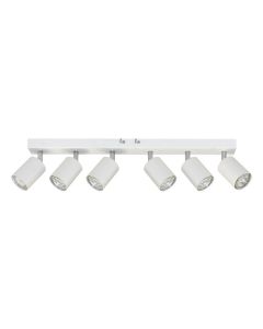 ADVITI Plafonska-zidna spot svetiljka 6xGU10 IP20 55x14.1x6.5 cm Doa, bela - ORNAD-OP-6277WGU10