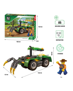 BLOCKI Kocke Traktor sa plugovima 85 delova