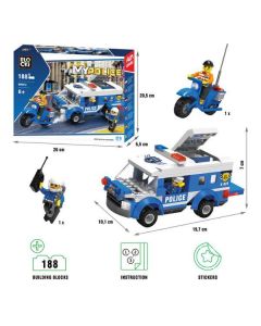 BLOCKI Kocke Policijska vozila 188 delova - 76-0612