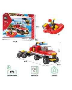 BLOCKI Kocke Vatrogasni kamion sa dodacima 120 delova - 76-0813