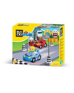 BLOCKI Kocke Mubi trkački automobili 19 delova - 76-5003