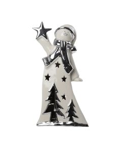 FESTA Novogodišnja figura sneško sa zvezdom 21 cm 760361 - 760361