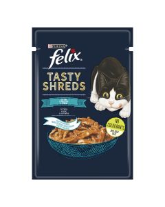 FELIX Vlažna hrana za mačke Tasty shreds 80g - 7613287249555