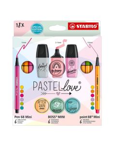 STABILO Pastel love, mini, Kreativni set 1/18 - 77-5-8-5