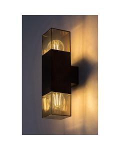 Rabalux Spoljna zidna rasveta Loanda E27 2x MAX 60W crna (77081) - 77081