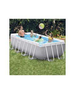 INTEX Bazen pvc 4m x 2m x 1m prism frame rectangular pool set - 26788NP