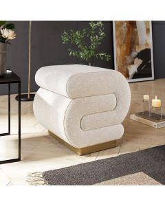 ATELIER DEL SOFA Tabure Sally, krem/zlatna