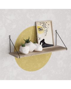 HANAH HOME Zidna polica Armoni, svetlo braon