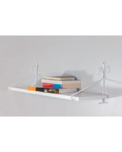 HANAH HOME Zidna polica Seramoni, bela sjaj