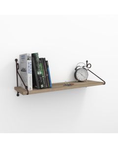 HANAH HOME Zidna polica Seramoni, svetlo braon