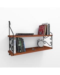 HANAH HOME Zidna polica Seramoni 2'li, braon