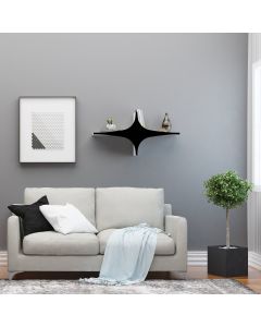 HANAH HOME Zidna polica Susen, crna - 775DCM1830