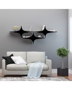 HANAH HOME Zidna polica Susen 3, crna - 775DCM1834