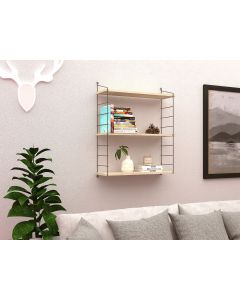 HANAH HOME Zidna polica Armoni 3'lü, krem