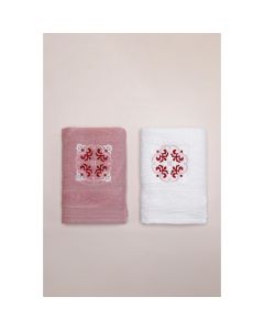 STEFAN Set peškira 50x100 cm Duet roze Etno - 776-roze.etno