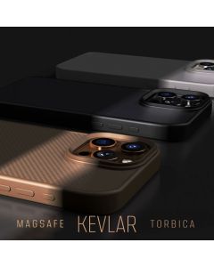 Torbica Magsafe Kevlar za iPhone 13 6.1 crna - 220701