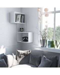 HANAH HOME Zidna polica Part, bela - 776HMS1625