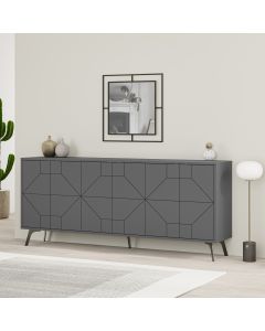 HANAH HOME Komoda Dune, antracit - 776HMS2508