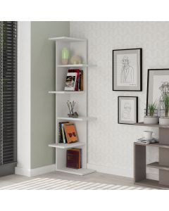 HANAH HOME Polica za knjige Saso, bela - 776HMS3602