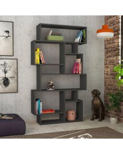 HANAH HOME Polica za knjige Karmato, antracit - 776HMS3614