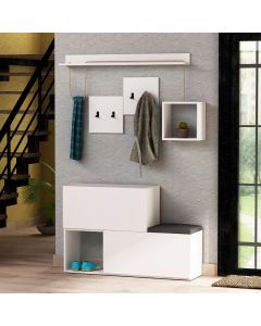 HANAH HOME Cipelarnik sa policama Holdon, bela