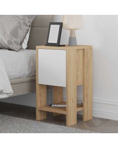 HANAH HOME Noćni stočić Ema, krem/bela