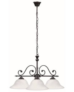 Rabalux Luster Dorothea E27 3x MAX 60W mat crno (7773) - 7773