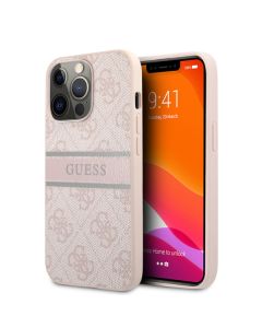 LICENSED GUESS GUESS Futrola za iPhone 14 Pro PU 4G STRIPE PINK - GUHCP14L4GDPI