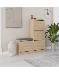 HANAH HOME Cipelarnik Dude, krem - 779HMS4116