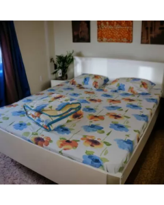 VIKTORIJA Posteljina Krep 100% pamuk Flower - VLK000283-flower