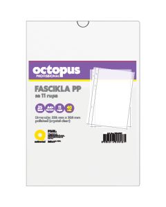 OCTOPUS Fascikla A4 25/1 u 11 rupa 40mic crystal clear unl-0637 - 78211