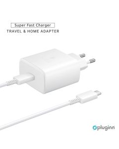Kucni Punjac Pluginn AJ-45 PD Fast 45W redizajn za Samsung sa PD Type C kablom CE beli