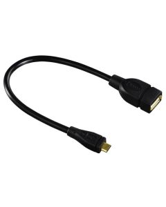 HAMA USB kabl, micro-B muški na USB-A ženski, 15cm - 78426