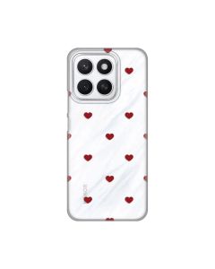 Maska za Honor X8c Red Hearts Silikonska Print