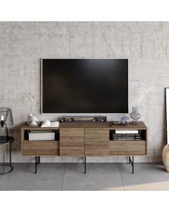 HANAH HOME TV komoda Derin, braon/crna - 788DEC4010