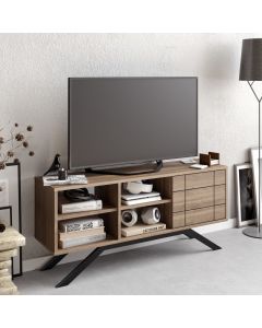 HANAH HOME TV komoda North, crna/braon - 788DEC4036