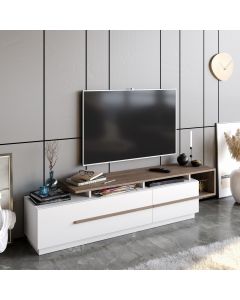 HANAH HOME TV komoda Pia, bela/braon - 788DEC4040