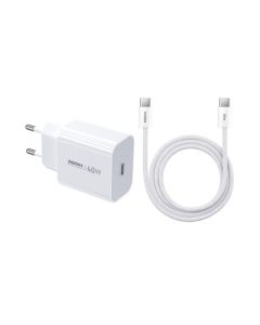 Strujni punjač Huiying TIP C na TIP C 40w beli