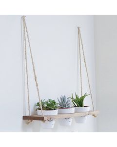 HANAH HOME Zidna polica Gar003, svetlo braon