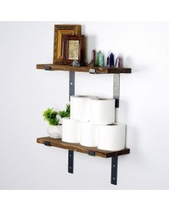 HANAH HOME Set zidnih polica 2/1 Lam005, braon