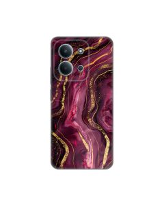 Maska za Xiaomi Redmi 15C 4G Burgundy Silikonska Print