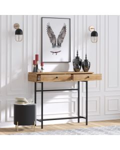 HANAH HOME Komoda Esta, svetlobraon/crna