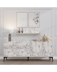 HANAH HOME Komoda Stella, mermer bela