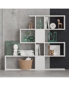 HANAH HOME Polica za knjige Karlin, bela - 793ELG3602
