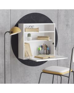 HANAH HOME Sklopivi radni sto Optimum, bela