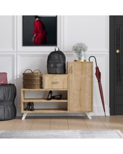 HANAH HOME Cipelarnik Retro, svetlo braon